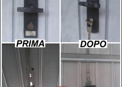 APERTURA PORTA garage, cambio serratura