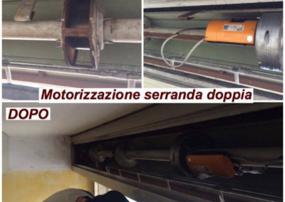 motorizzazione serranda e cambio molle 1